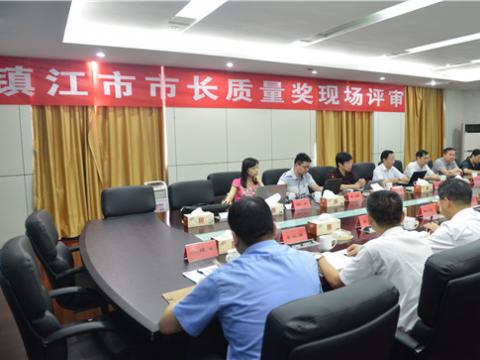 镇江市市长质量奖现场评审活动在九游会J9母线顺遂举行
